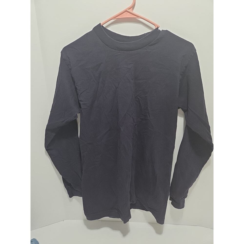 Vtg 5 Pro Super Heavy Thermal Shirt Small Dark Purple Waffle Knit Long Sleeve